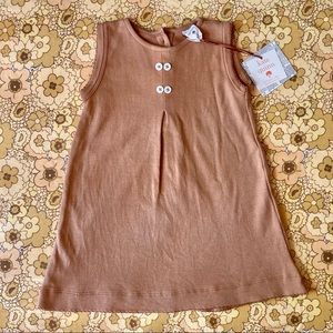 Kate Quinn Kick Pleat Apple Cinnamon Dress